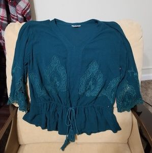 Green blouse